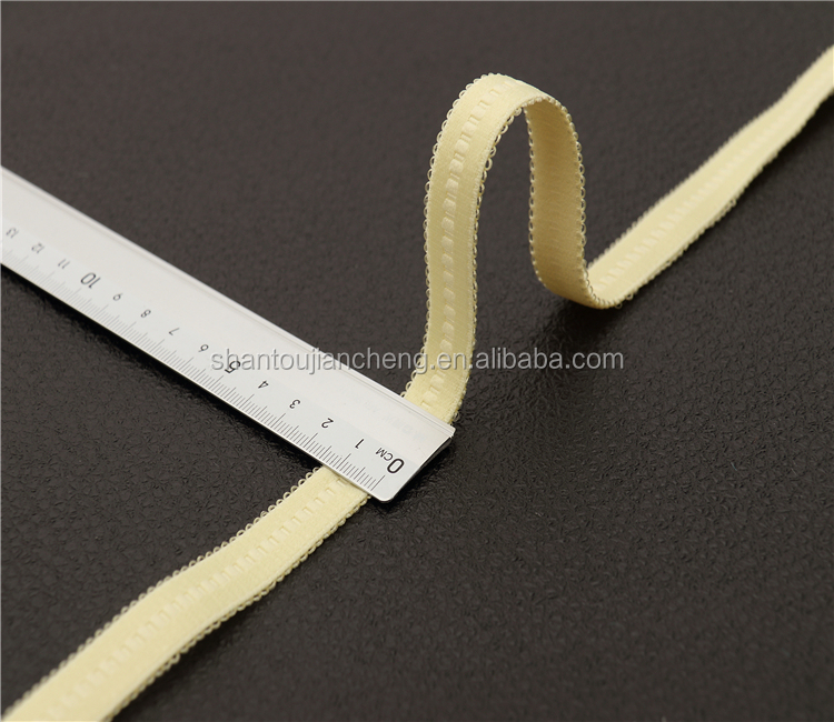 Wholesale high quality stain shiny bra elastic strap bias tape webbing elastic band for bra