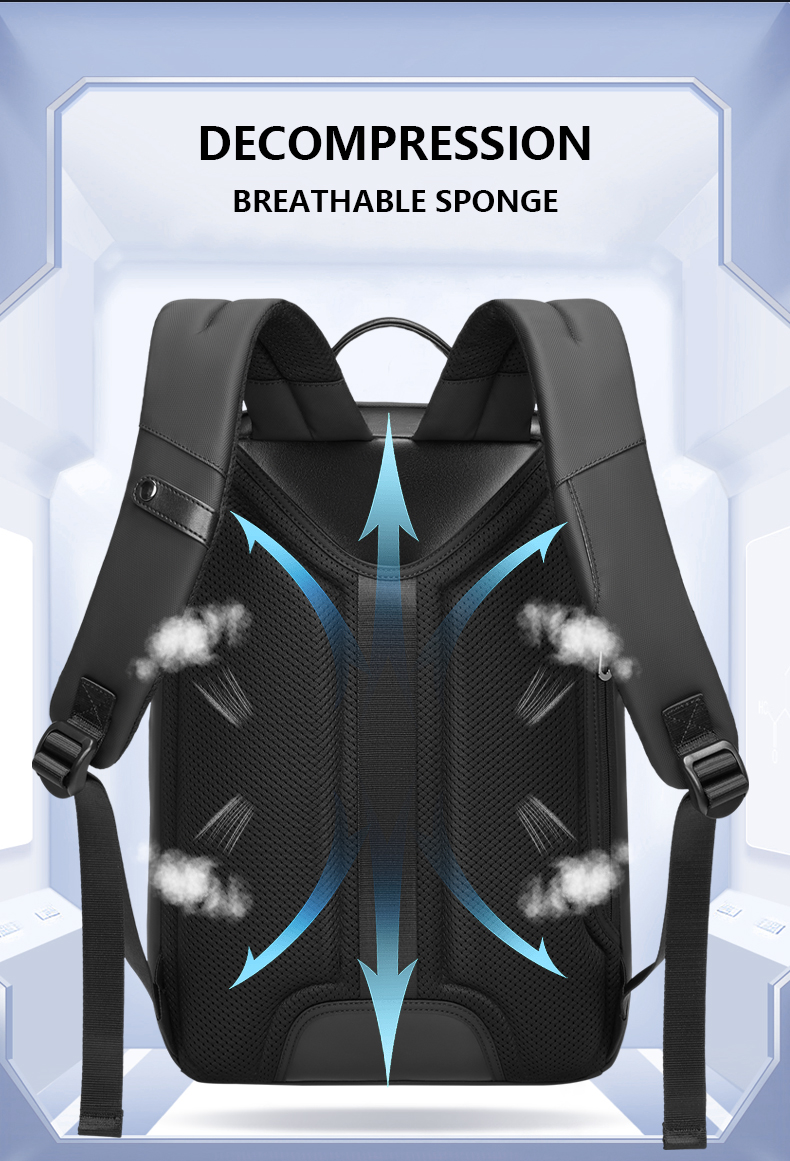 Customization Travel Men'S Waterproof Business Backpack 20-35 Litre