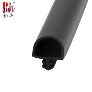 Quality Anti Collision Wooden Door Seal Strip Middle Groove Type Heightened D Shape 10*8mm wholesale