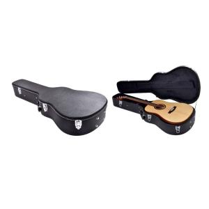 Quality Pvc leather guitar case hard /dreadnought jumbo wooden case guitar wholesale