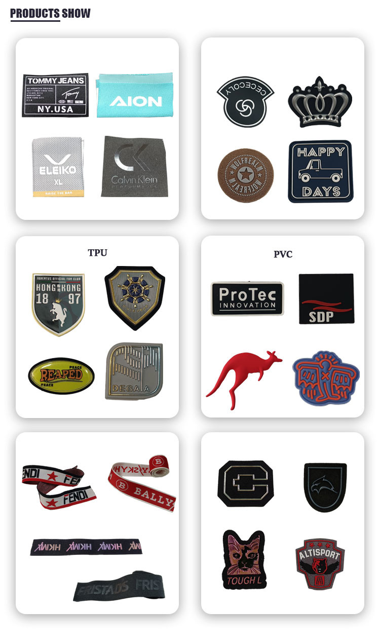 3D Patches Sew Accessories Label Printed TPU Badges On Clothing