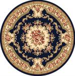 Ancient Ethnic Style Living Room Floor Carpets Polyester Fiber 180*180cm