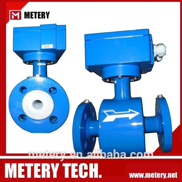 Cheap Battery Remote Output GSM Electromagnetic Flow Meter for sale