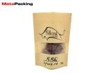 Resealable Kraft Paper Food Bags Stand Up Zipper Plastic Snack Packaging With