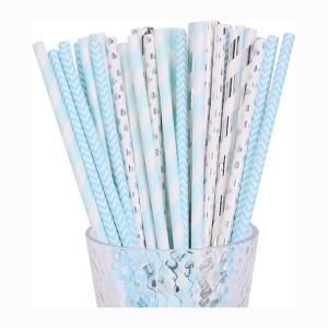 Quality Colorful Paper Drinking Straws Food Grade Eco Friendly For Coffee Juice wholesale