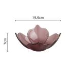 Hand Made Flower Shape Solid Color Glass Bowl