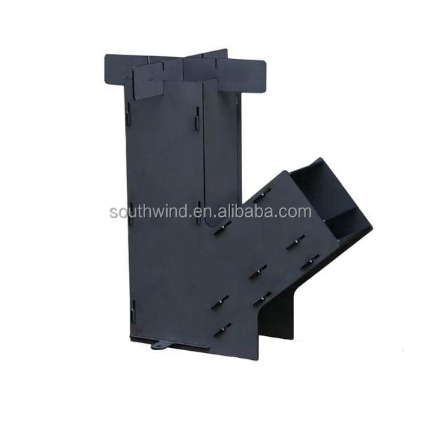 Custom Flat Pack Stainless Steel Wood Burning Camping Stove for Outdoor Activities