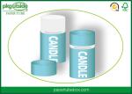 Recyclable Round Candle Packaging Boxes Paper Tube Packaging Can Durable