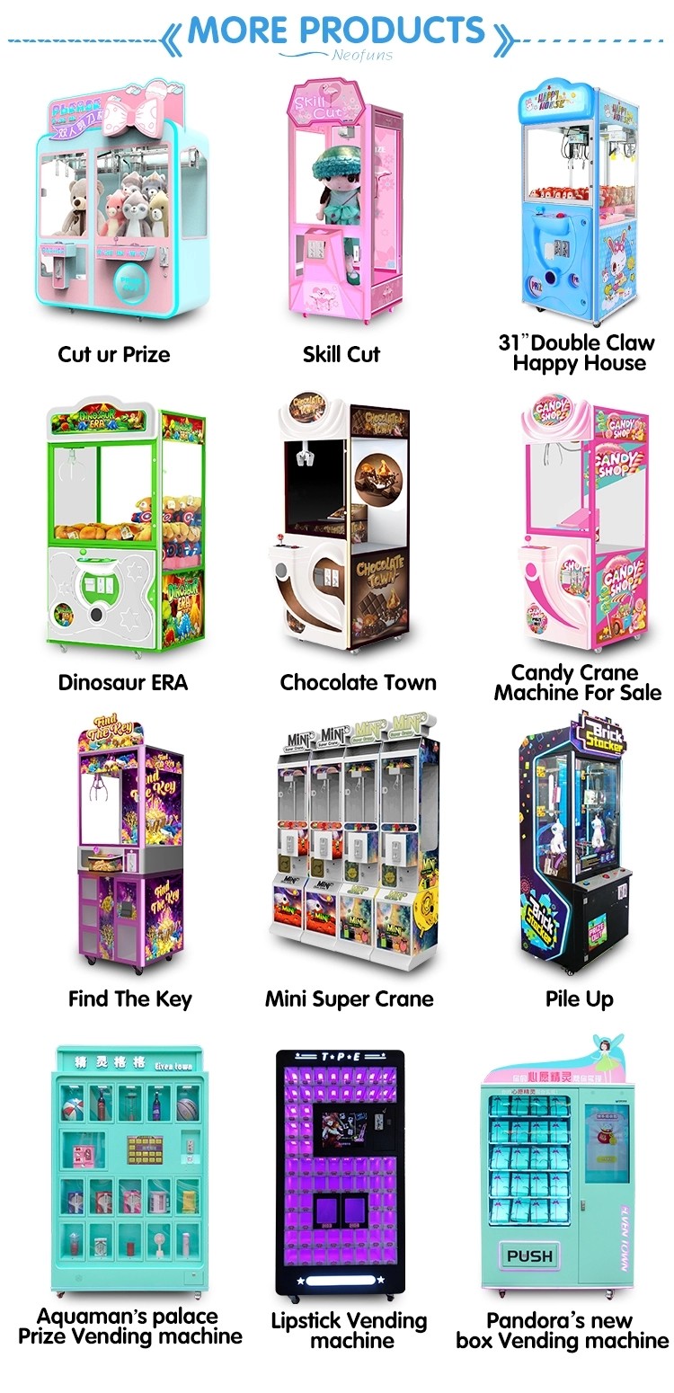 Luxurious Toy Coin Operated Claw Crane Machine 12 Months Warranty