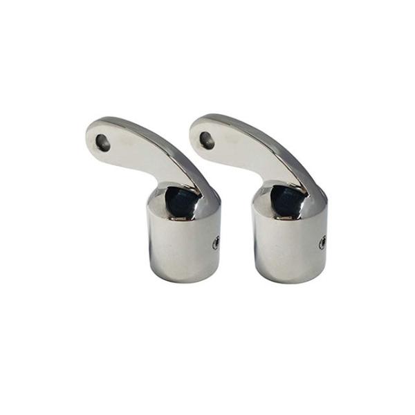 Mirror Marine Boat Hardware 1 Inch Pair Stainless Steel 316 Bimini Eye End Top