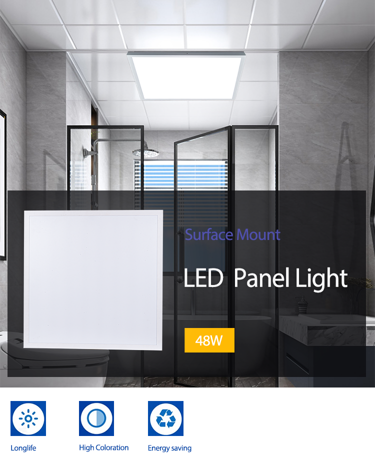 600*600mm 36W 40W 48W 60W Surface Mounted LED Panel Light For AC175-265V