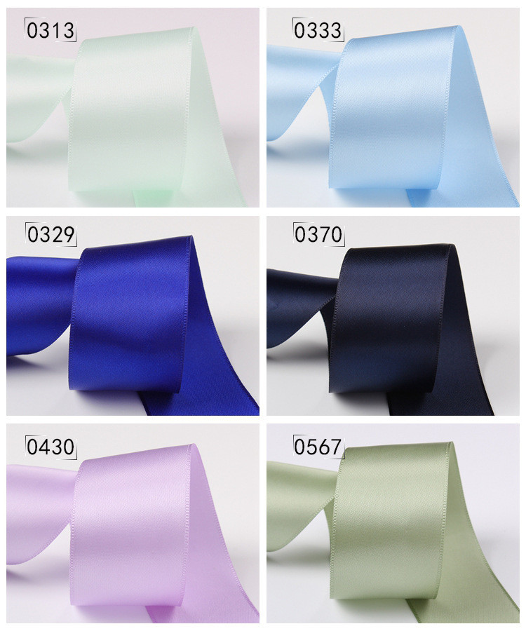 25mm Double Face Polyester Satin Ribbon for Garment Acessories