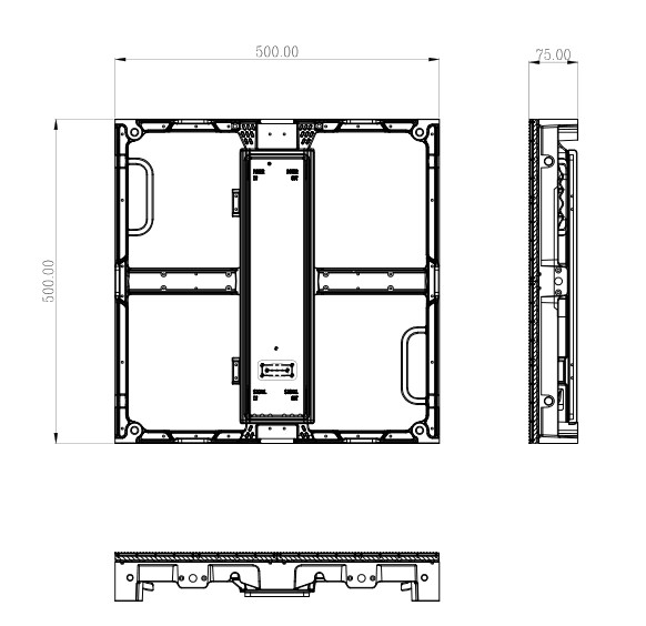 P3.91 Ultra Slim Mobile Media Rental Led Display Screen With Die Casting Aluminum