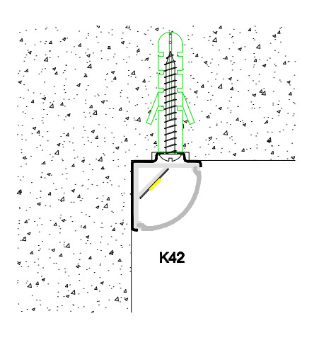 H16mm 6063 T5 LED Corner Aluminium Profile 90 Degree 10mm Width