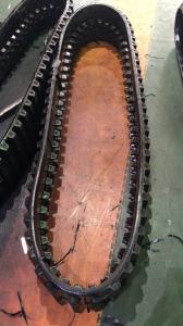 Quality 56 Links 280mm Wide Excavator Rubber Tracks Jointless Black Color wholesale