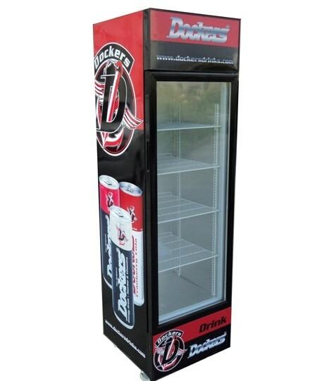 190L retro slim cooler Pepsi beverage cooler / upright display refrigerator