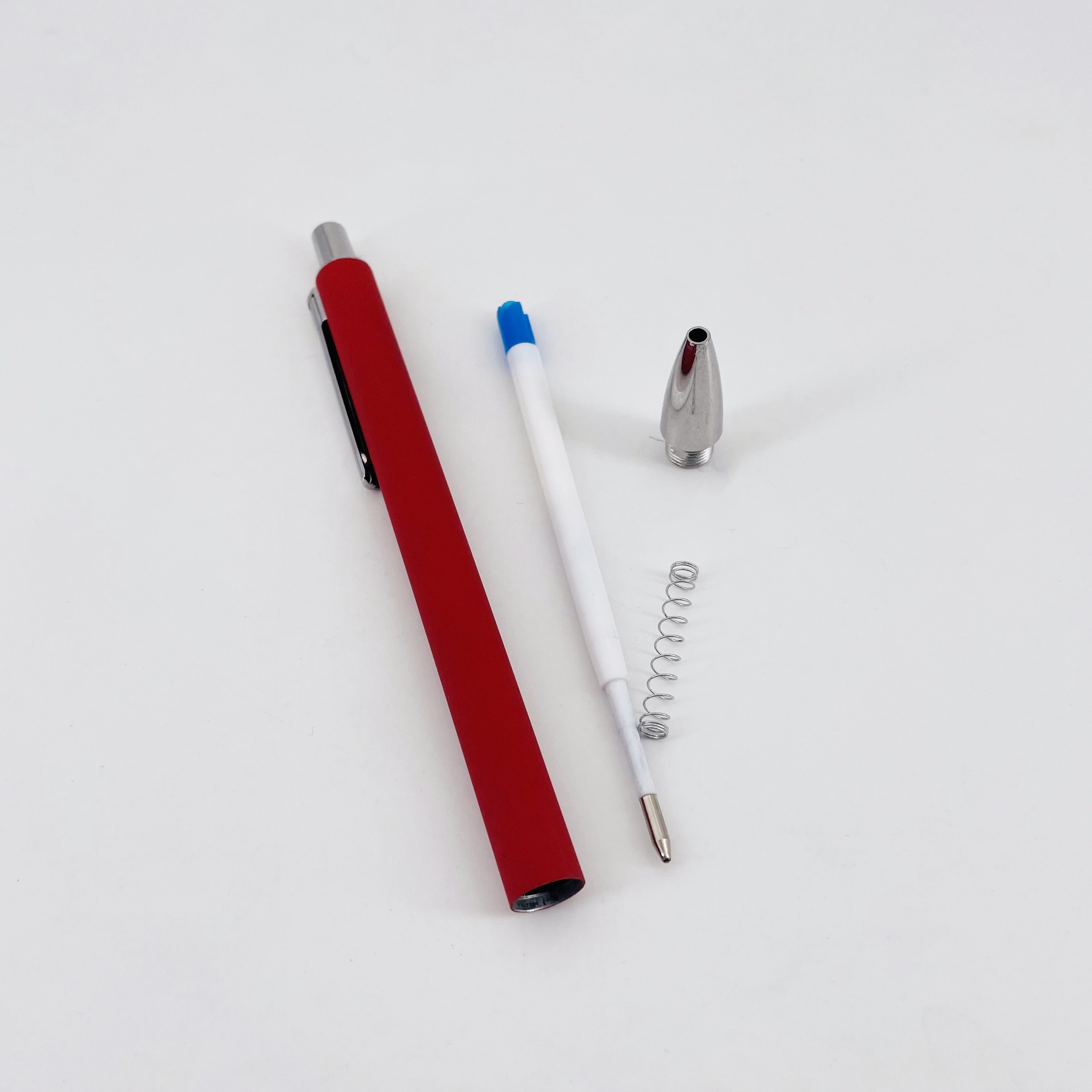 Aluminum Barrel Soft Coating Soft Touch Press Ballpoint Pen School Stationary