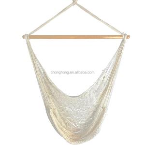 Quality Outdoor Indoor White Rope Hammock Chair with Stand wholesale