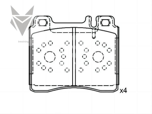 Auto Brake Pads MERCEDES BENZ S-Class w140 S- Class Coupe OE 0024201220 Car