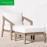 Modern Outdoor Furniture Hotel Courtyard Luxury Resort Chaise Villa Pool Lounge