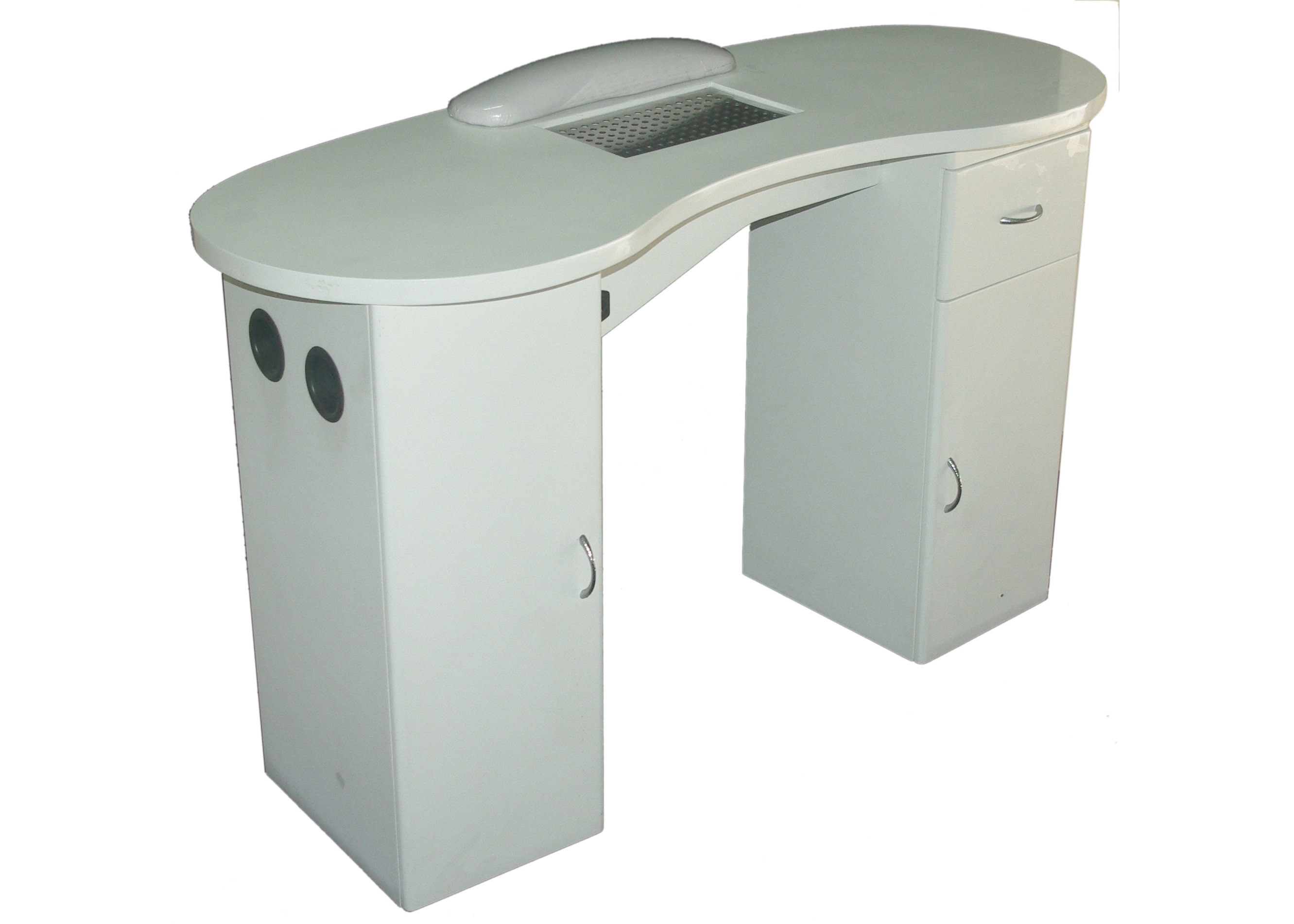 White Salon Modern Manicure Table For Collection , Portable Nail Table