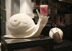 Quality Oversize Fiberglass Snail Statue Eco Friendly Materials For Shop Decoration wholesale