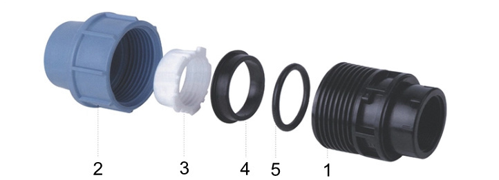 Good Price PP Female Pipe and Fittings Compression Fitting for Irrigation