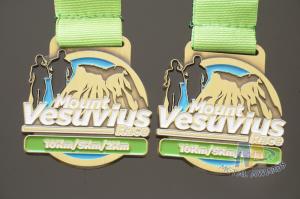 Quality Round Shape Bespoke Marathon Medal / Custom Soft Enamel Running Medals wholesale