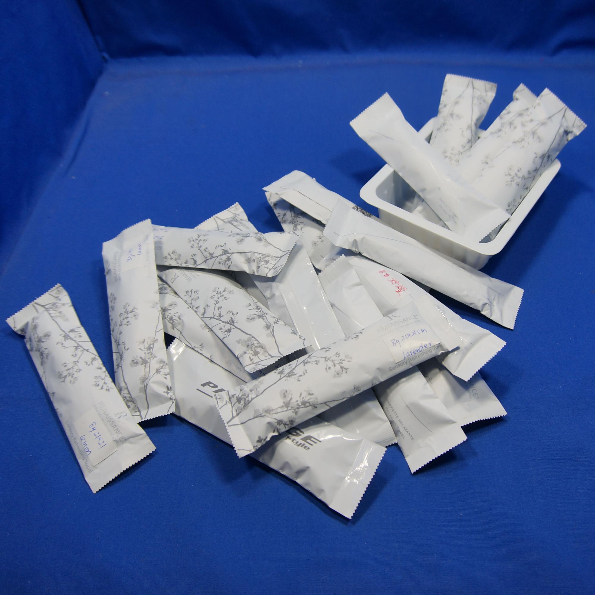 Single Pack Wet Antiseptic Airline Wet Towel
