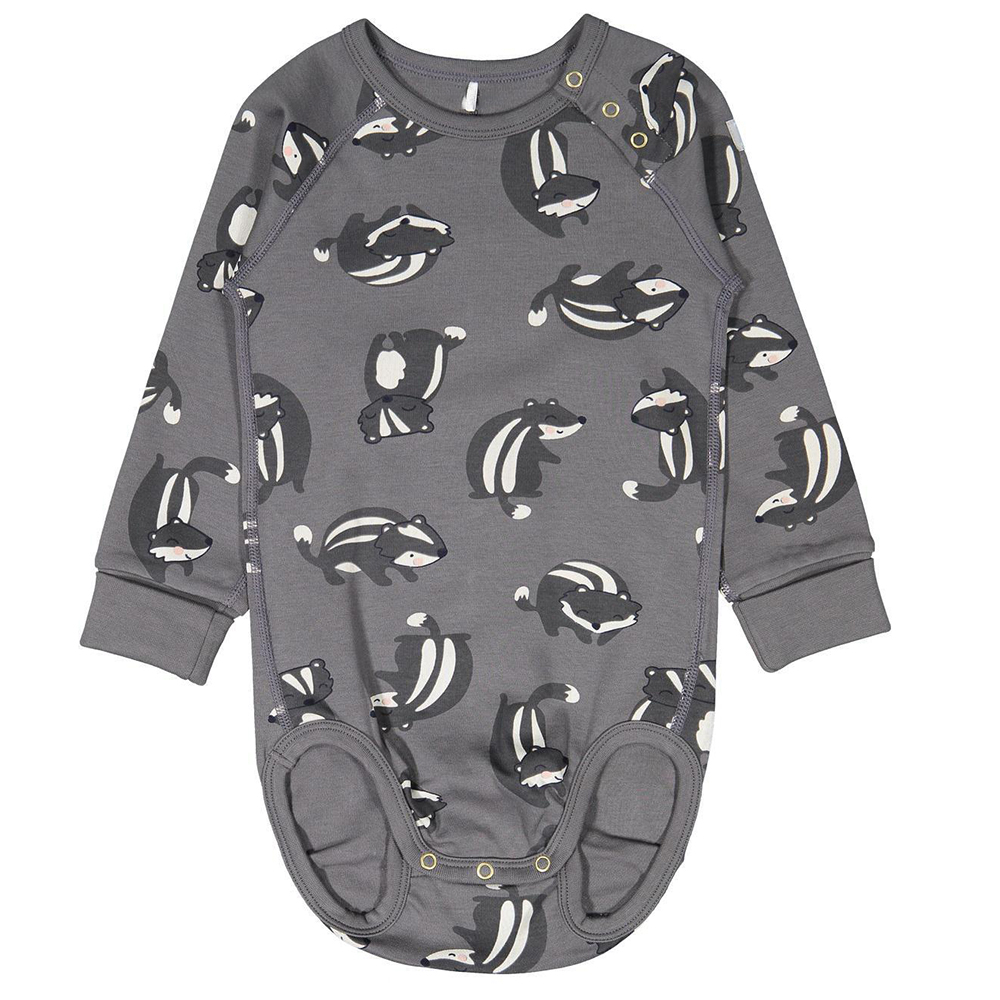 Spring Autumn Cotton bamboo Long Sleeve Printed Custom Baby Girl Boy Rompers Jumpsuits