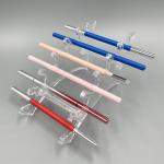 Delicate Triangle Eyebrow Pencil 146mm 7mm ABS Double Head Eye Makeup Container