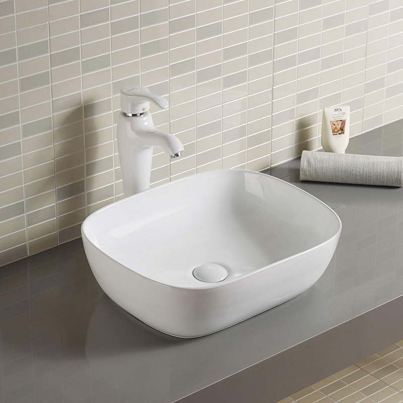 Black Table Top Bathroom Sink 19 X 17 25 X 19 24 X 18 Square Counter Top Basins