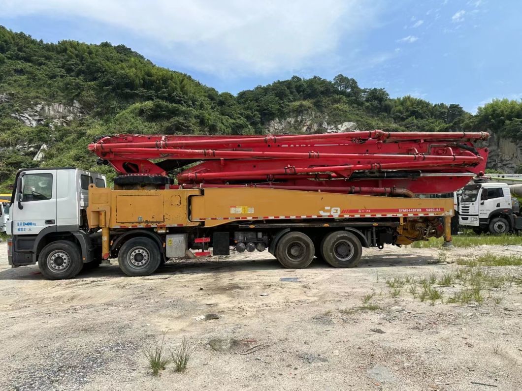 18 Years Sy Benz Chassis Concrete Machinery 56 M Pump Truck