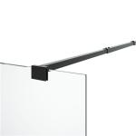 black Stainless Sliding 6mm Tempered Glass Shower Door 1200X2000mm