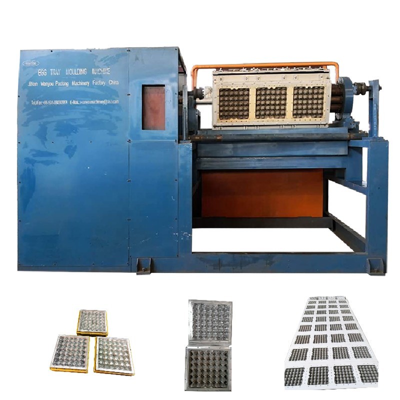 50Hz Rotary Egg Tray Maker Machine With Brick / Metal Dryer Pulp Molding Machine