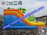 Tropical Tree Inflatable Bouncy Castle / Childrens Commercial Jumping Castles