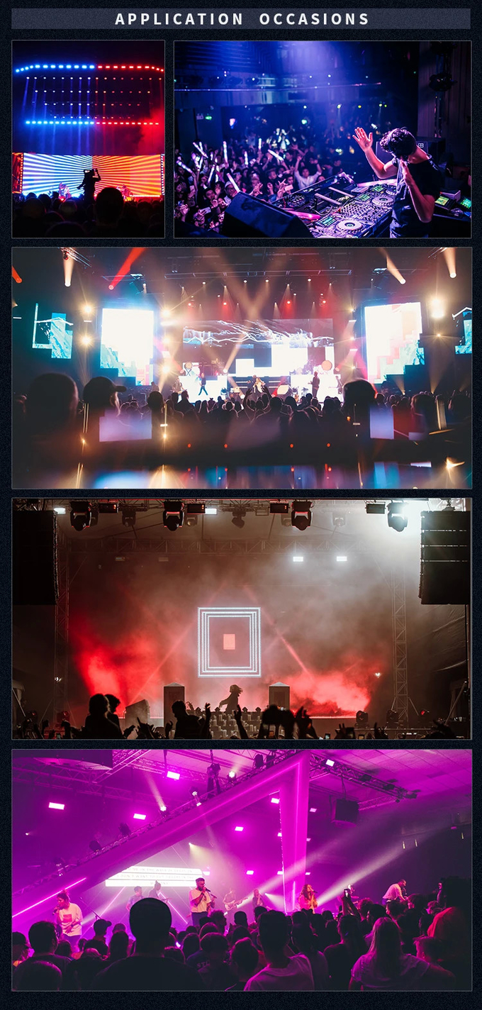 1000w RGB 3in1 Flashing Stage Strobe Lights 5054 Pixel 8 Segments