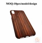 Customized Wood Printed Cell Phone Covers For IPhone X , 3D Sublimation Blank