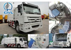 Quality EuroIII 4X2 HOWO Truck chassis 4m³ Sweeper Garbage Compactor Truck Energy-Saving 95Km/H wholesale