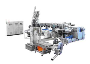 Quality LDPE HDPE Pelletizing Machine 132KW Single Screw Extruder Machine wholesale