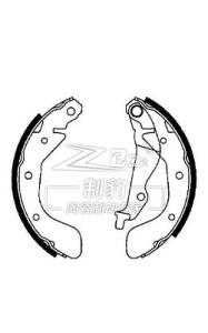 Quality Chevrolet Lova Ceramic Brake Shoes Replacement S814 Rear 93740252 wholesale