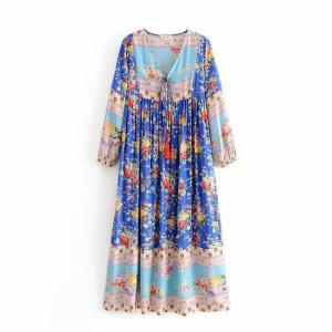 Quality Wholesales Bohemian Long Cotton Dress wholesale