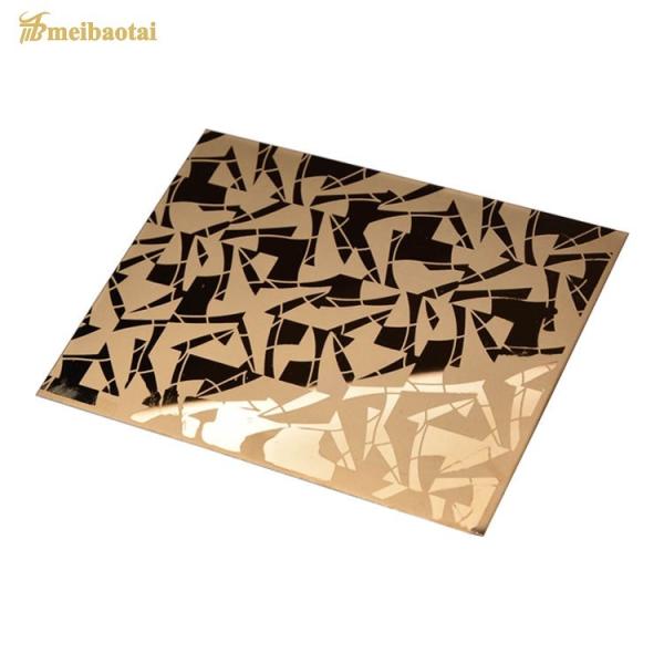 1219x3048mm Etched Stainless Steel Sheet With Chemical Composition Of STS 304