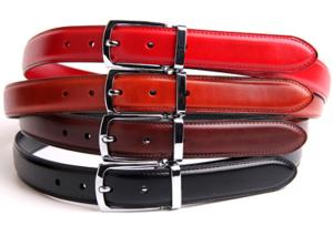 Quality Lightweight Womens Genuine Leather Belt 2.8cm Width With Contrast Color Edge Painting wholesale