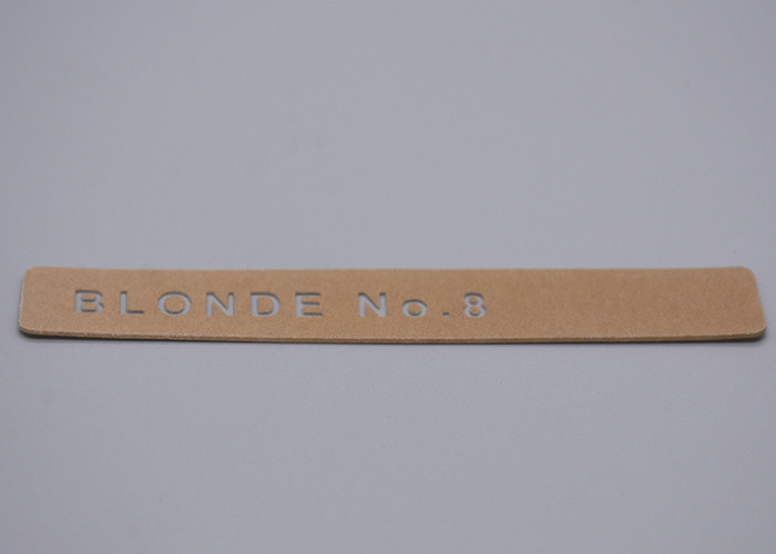 Custom Transparent TPU Printed Label Gold Shiny Silicone For Clothing