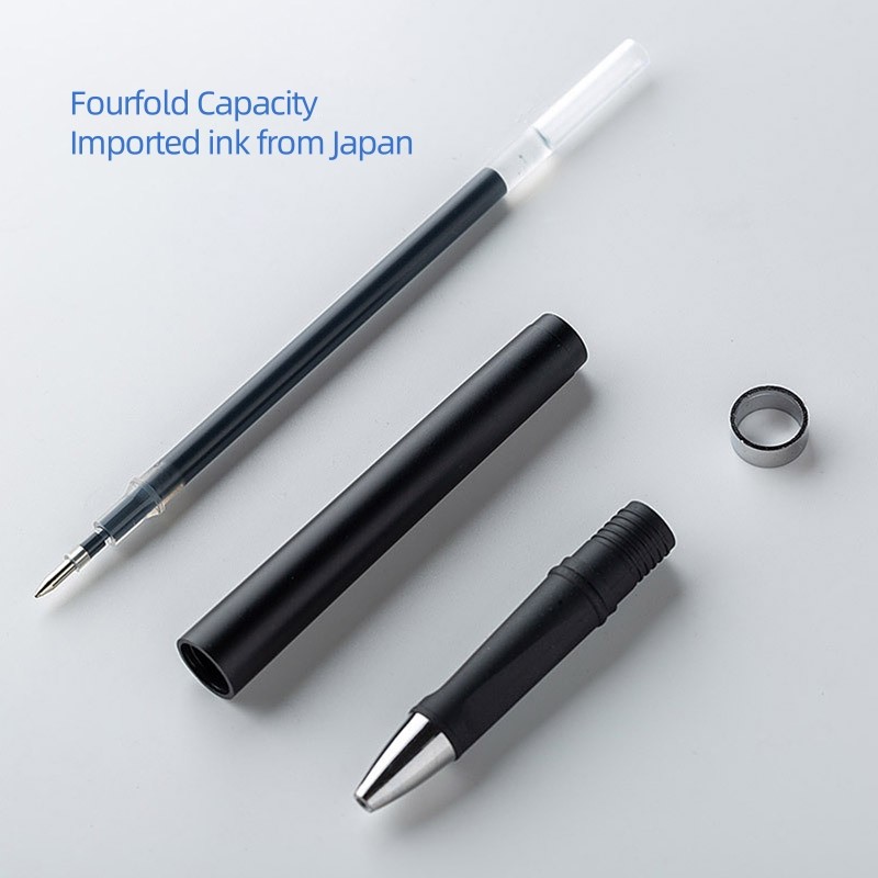 Minimalist Creative Gel Ink Pen Large Capacity Ink Metallic Painted ABS Business Gel Pen