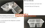 Disposable Plastic 4 Compartment Food Thermal Lunch Container Box,Plastic
