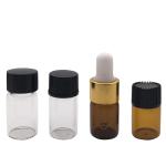 Amber Serum Mini Glass Vials With Gold Lids 5ml 10ml 20ml