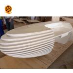 Artificial Stone Modern Hotel Reception Desk Customized Requirement