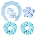 SPA Hair Band Facial makeup sponge headband set 6pcs